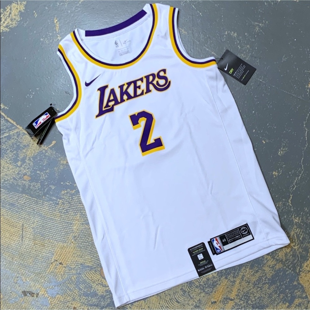 Nike Los Angeles Lakers Lonzo Ball AV7107-101 LA Small NBA Jersey Swingman